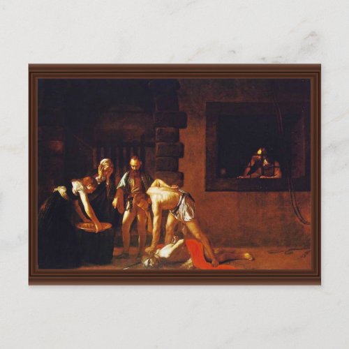 The Beheading Of John The Baptist For The Oratory Postcard