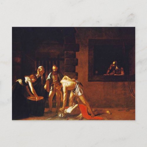 The Beheading Of John The Baptist For The Oratory Postcard