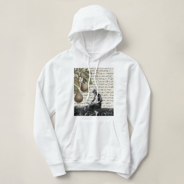 The Bell Jar Fig Tree Quote Hoodie (Design Front)