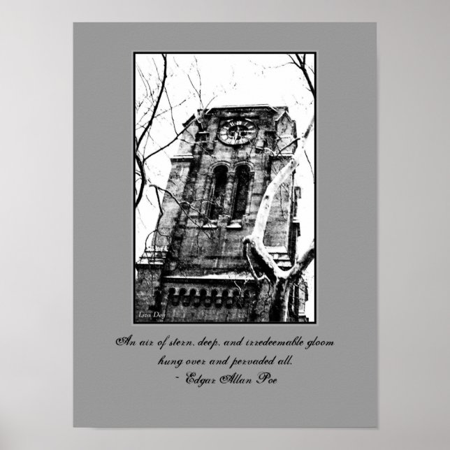 'The Bell Tower' Gothic Quotables Poster (Front)