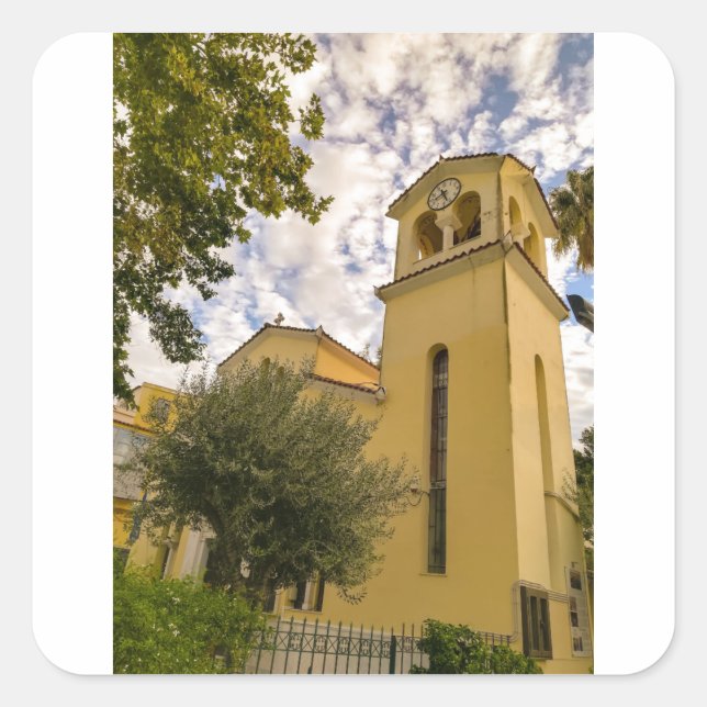 The Bell Tower Square Sticker (Front)