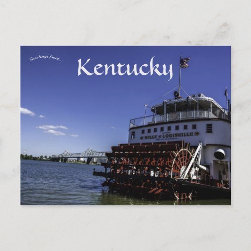 The Belle of Louisville in Loiusville Kentucky Postcard