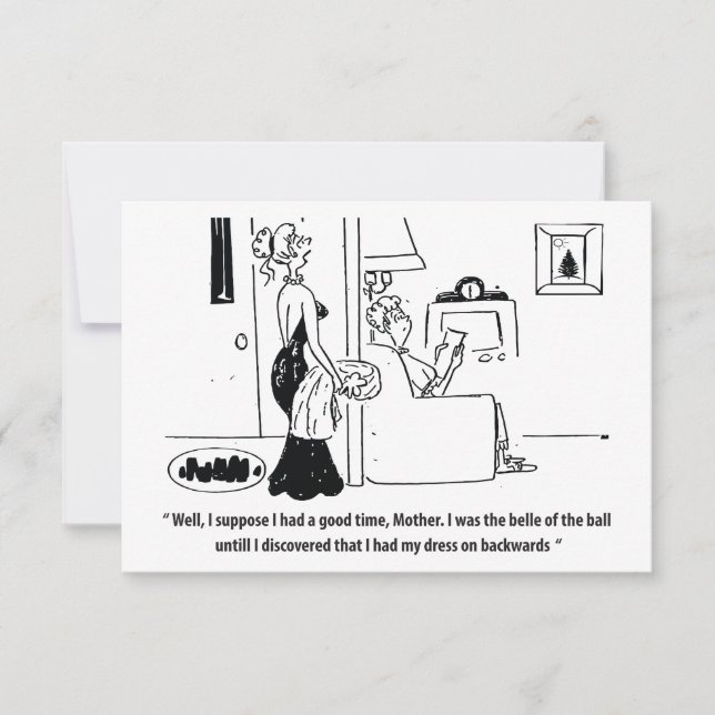The Belle of the Ball, Funny Save The Date (Front)
