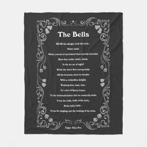 The Bells by Edgar Allan Poe Fleece Blanket