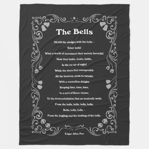 The Bells by Edgar Allan Poe Fleece Blanket