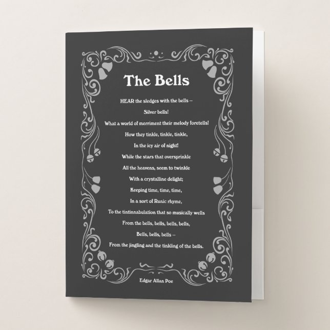 The Bells by Edgar Allan Poe Pocket Folder (Front)