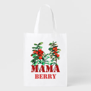 THE BELOVED MAMA berry Grocery Bag