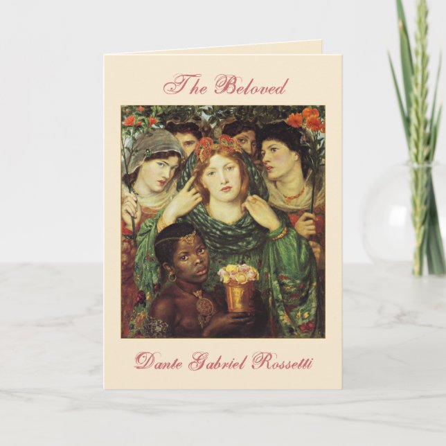 The Beloved Pre-Raphaelite Valentine Card (Front)