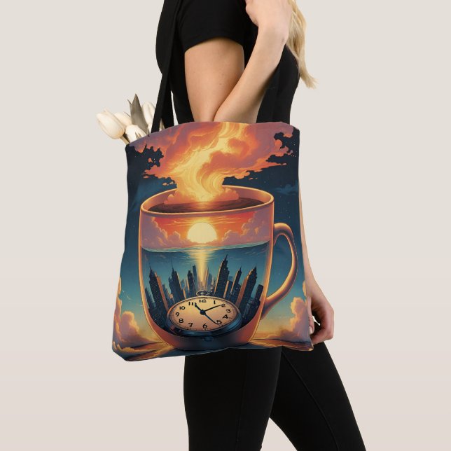 the belts and pollution in the city tote bag (Close Up)