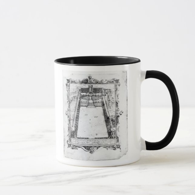 The Belvedere Court at the Vatican Rome, 1581 Mug (Right)