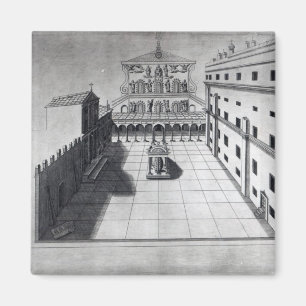 The Belvedere Court in Old St. Peter's Rome Magnet