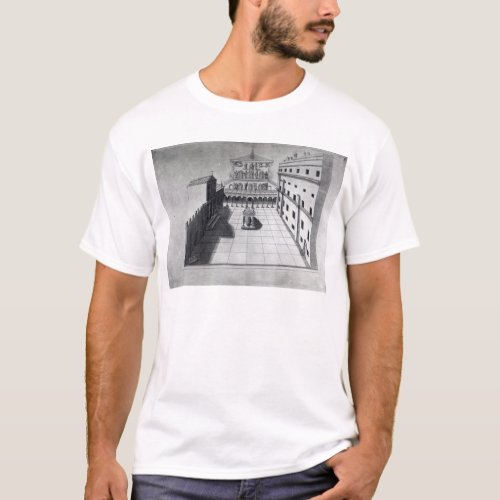 The Belvedere Court in Old St Peters Rome T_Shirt