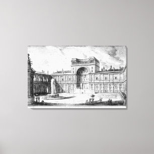 The Belvedere Court in the Vatican Rome Canvas Print