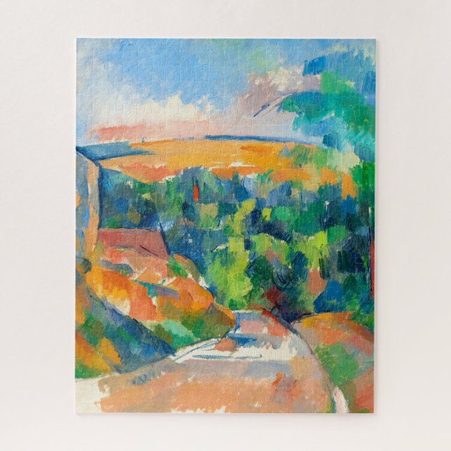 The Bend in the Road by Paul Cezanne Jigsaw Puzzle (Vertical)