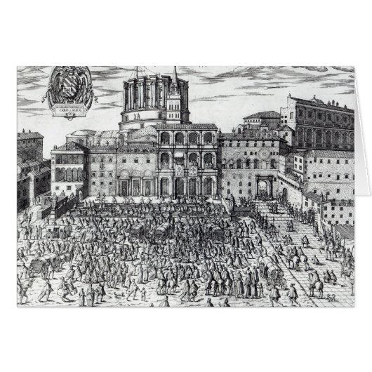 The Benediction of Pope Pius V Cards (Front Horizontal)