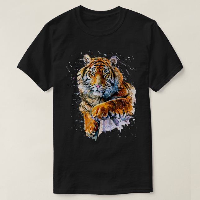 The Bengal Tiger, paint  T-Shirt (Design Front)