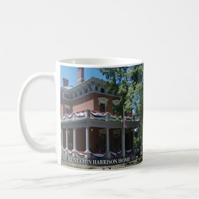 The Benjamin Harrison House Historical Mug (Left)
