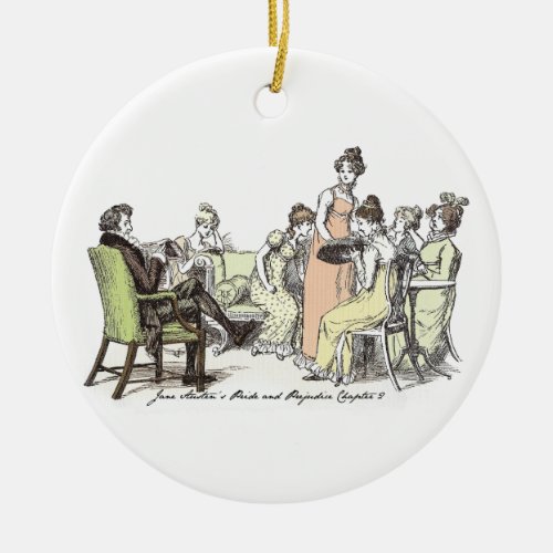 The Bennet Family _ Jane Austen Pride  Prejudice Ceramic Ornament