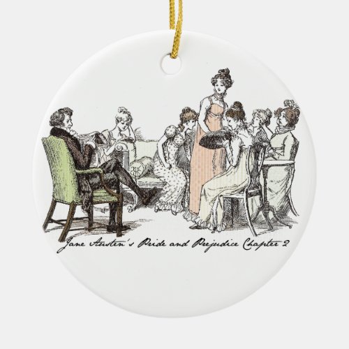 The Bennet Family _ Jane Austen Pride  Prejudice Ceramic Ornament