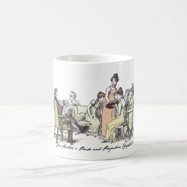 The Bennet Family - Jane Austen Pride & Prejudice Coffee Mug (Center)