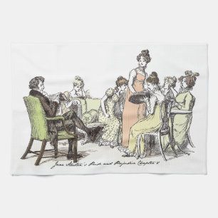 The Bennet Family - Jane Austen Pride & Prejudice Kitchen Towel