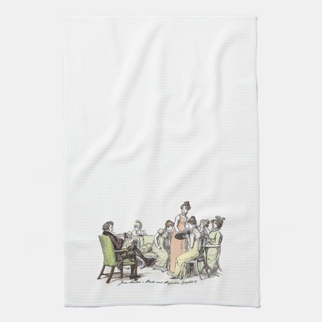 The Bennet Family - Jane Austen Pride & Prejudice Kitchen Towel (Vertical)