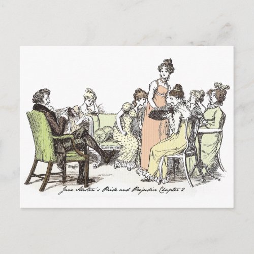 The Bennet Family _ Jane Austen Pride  Prejudice Postcard