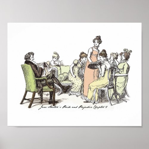 The Bennet Family _ Jane Austen Pride  Prejudice Poster