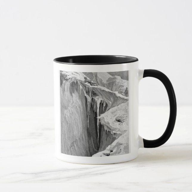 The Bergschrund on the Dent Blanche in 1865, from Mug (Right)