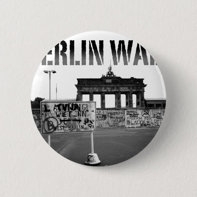 The Berlin Wall Germany 1989 - Pro Photo Button (Front)
