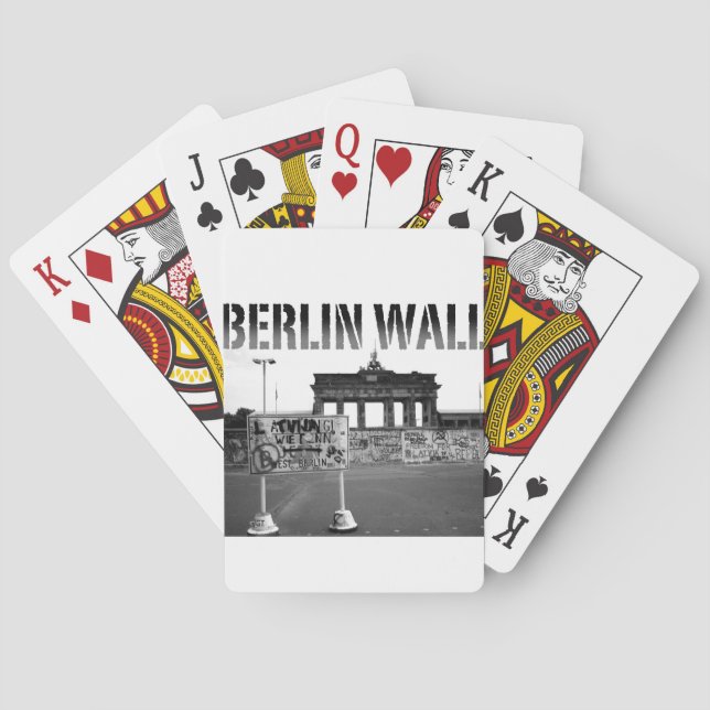 The Berlin Wall Germany 1989 - Pro Photo Poker Cards (Back)