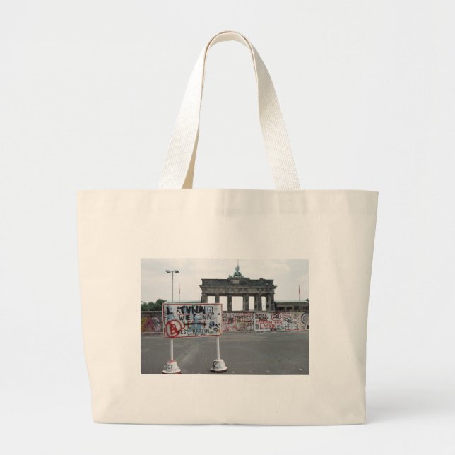 The Berlin Wall Large Tote Bag (Front)