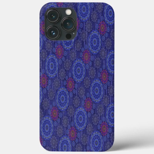 The Berry floral rainy scatter fibers textured iPhone 13 Pro Max Case