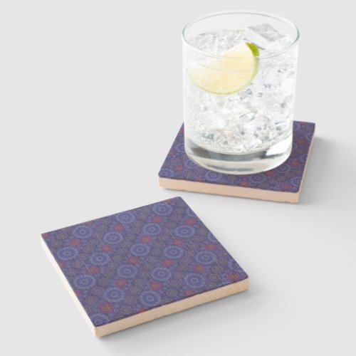 The Berry floral rainy scatter fibers textured Stone Coaster