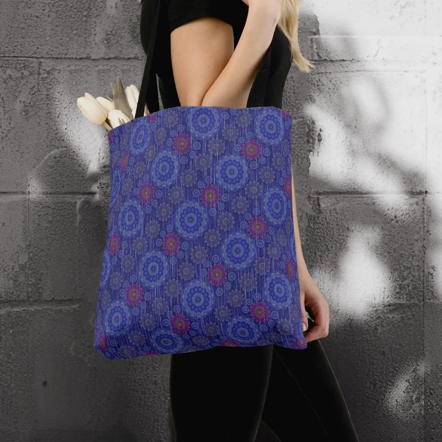 The Berry floral rainy scatter fibers textured Tote Bag (Creator Uploaded)