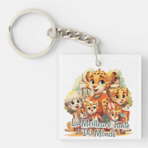 The Best Aunt in the World Keychain