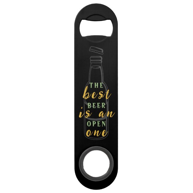 The Best Beer Is An Open One Personalized Bar Key (Front)