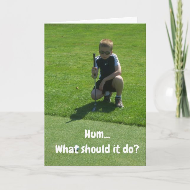 THE "BEST BIRTHDAY EVER" TO MY FAVORITE GOLFER CARD (Front)