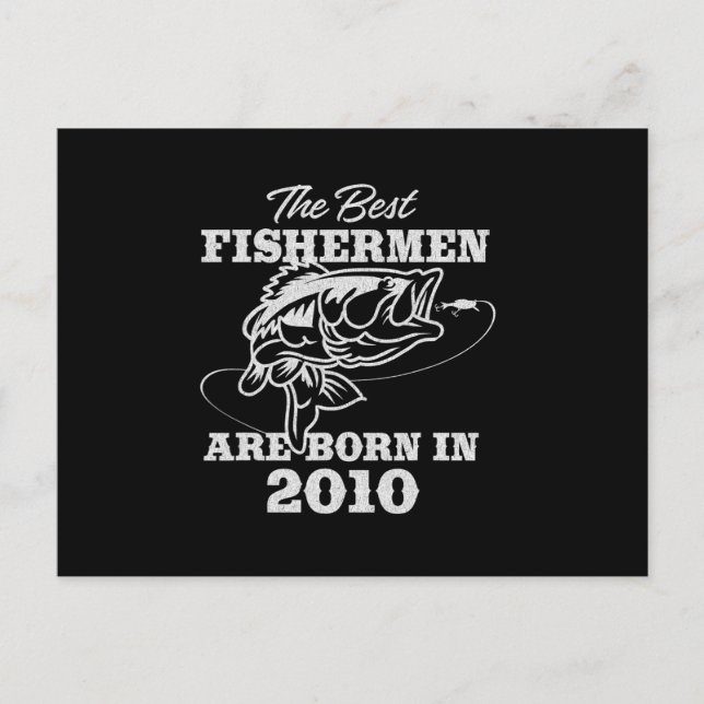 The best birthday gift for 2010s Fisherman Fishing Postcard (Front)