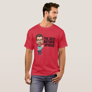 The Best Birthday Upgrade Dad with Glasses T-Shirt