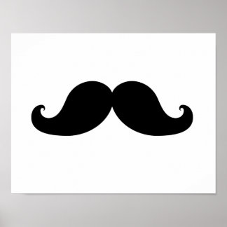 THE BEST BLACK MUSTACHE POSTER