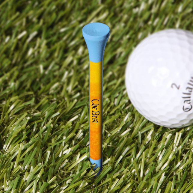 The Best blue golf tee (Grass)
