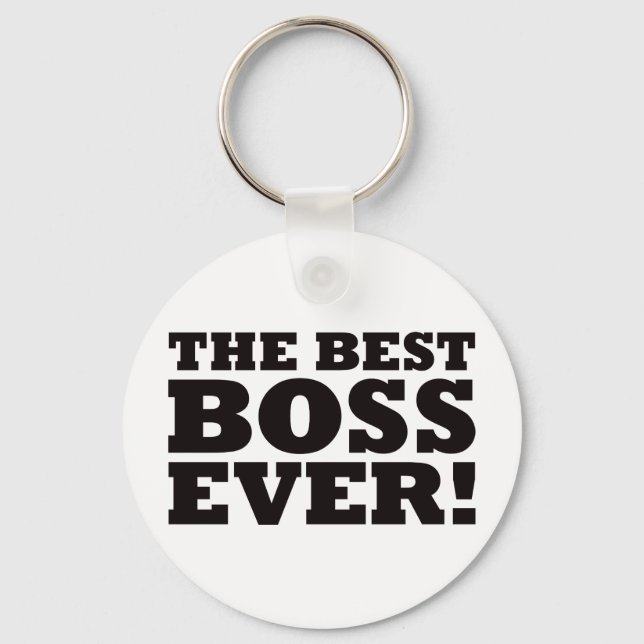 The Best Boss Ever Keychain (Front)