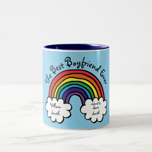 The Best Boyfriend Ever Rainbow Two_Tone Coffee Mug