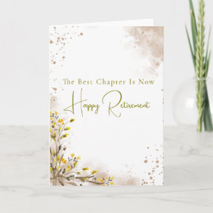 The Best Chapter Is Now Elegant Retirement Gift Card