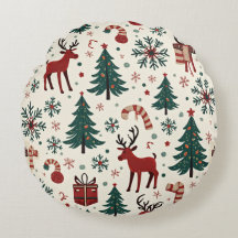 The Best Christmas Round Cushion