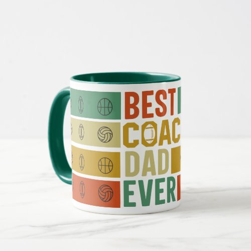 The Best Coach Dad Ever Coffee Mug