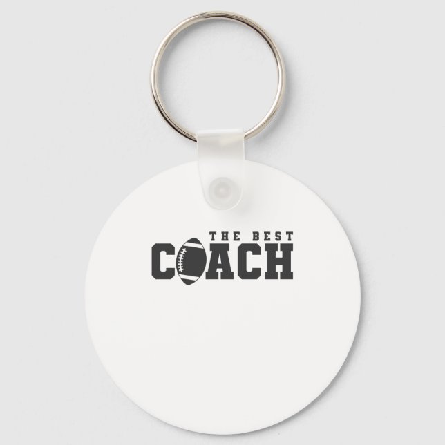 The Best Coach Football Spiel Amerika Sport Keychain (Front)