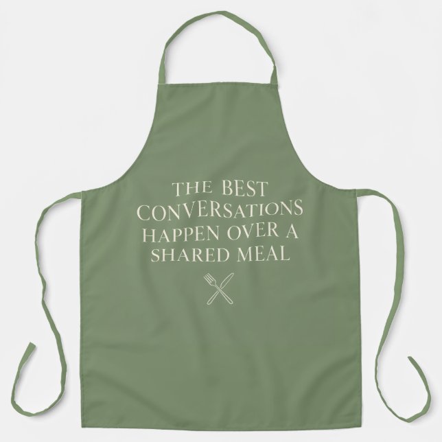 The Best Conversations Apron (Front)