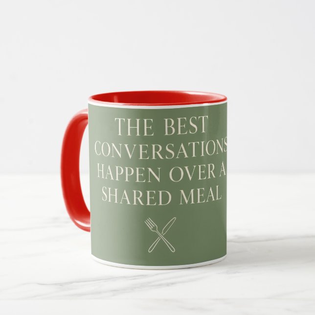 The Best Conversations Mug (Front Left)